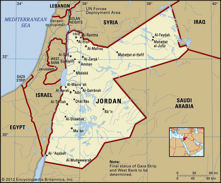 Jordan   Jordan Map Boundaries Cities Locator 768x637 